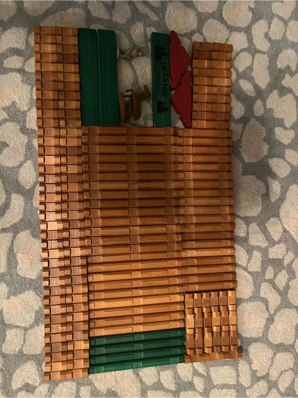 Lincoln Logs Colts Creek Command Post Building Set - Brown & Green